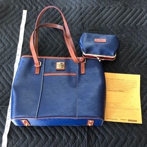 Dooney and Bourke Saffiano tote & change purse.New